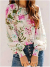 Emmylou | Elegant blus med blommönster